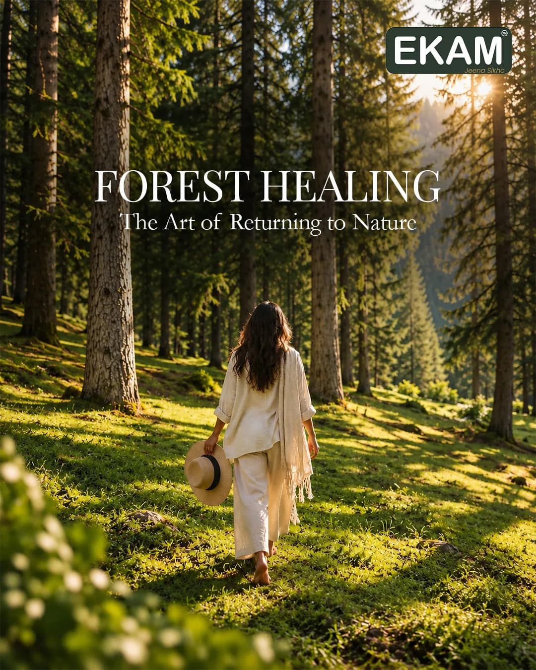 A walk through the forest, barefoot