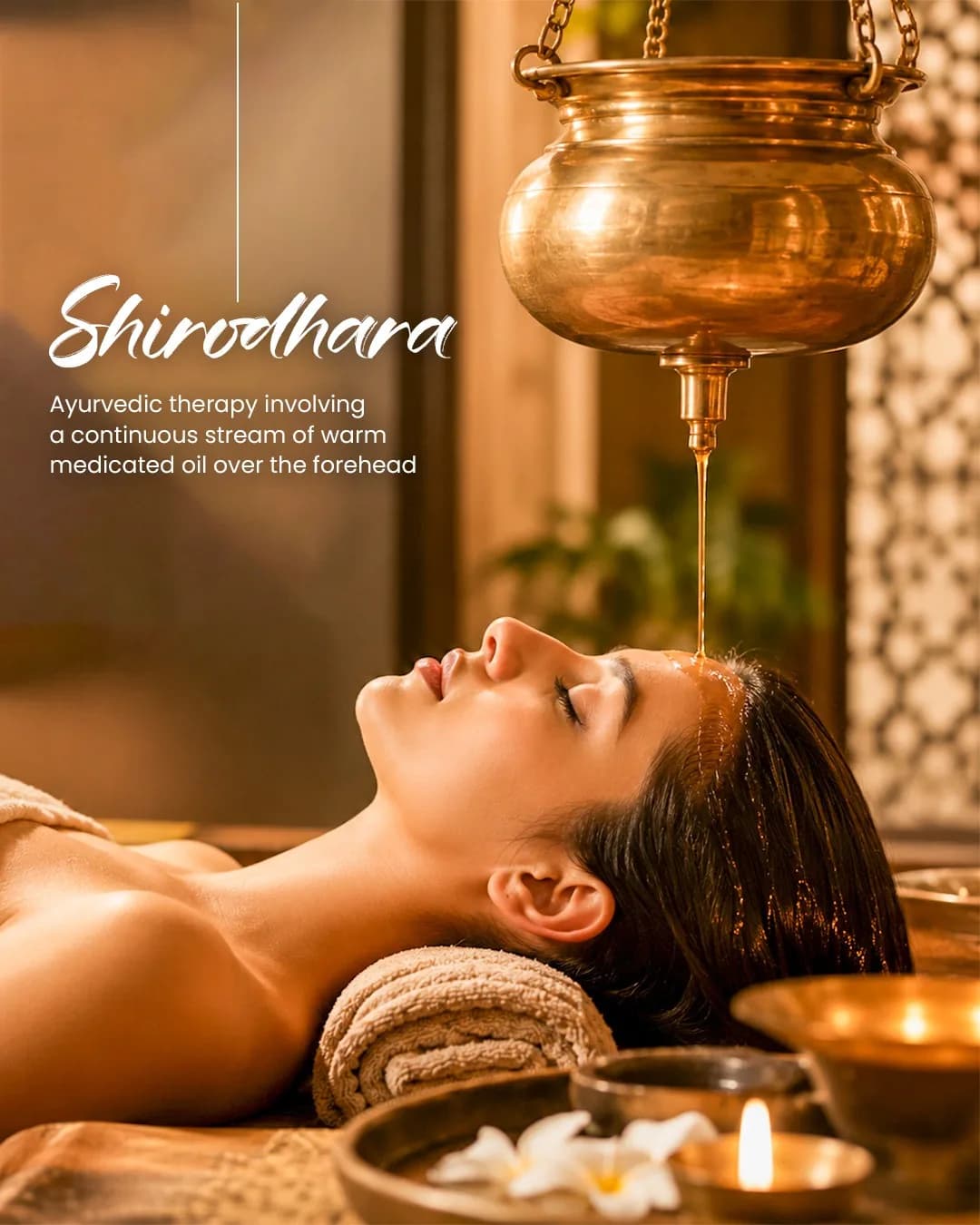 Shirodhara therapy at EKAM
