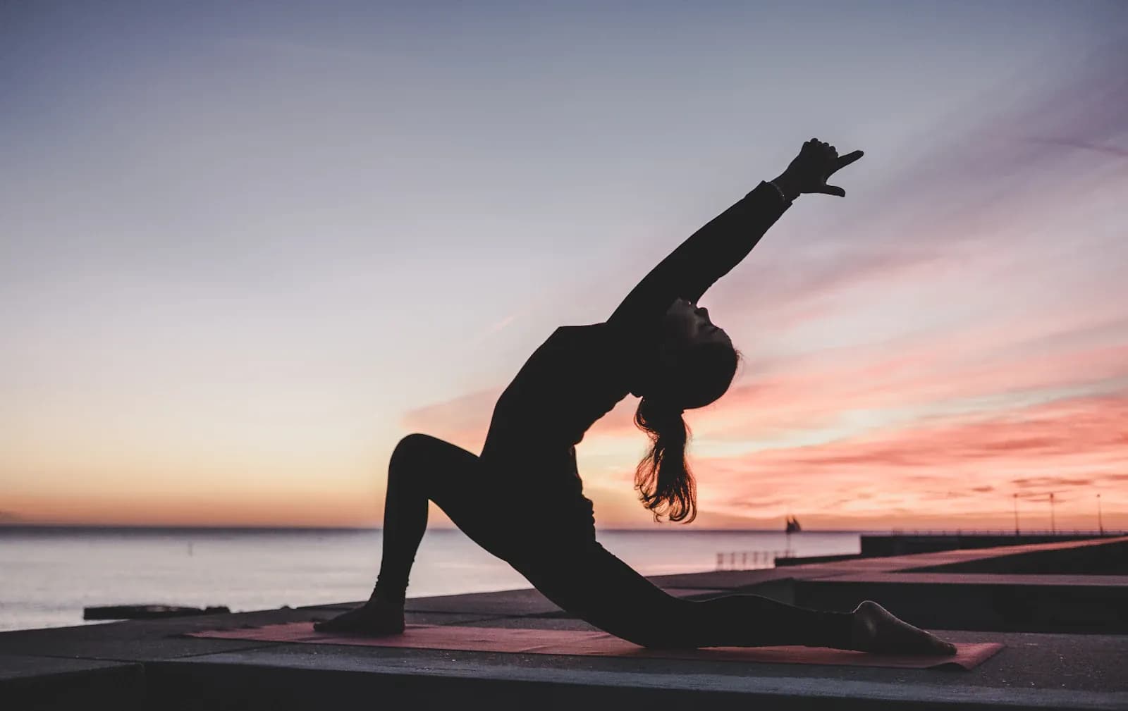 Outdoor yoga practice in natural light