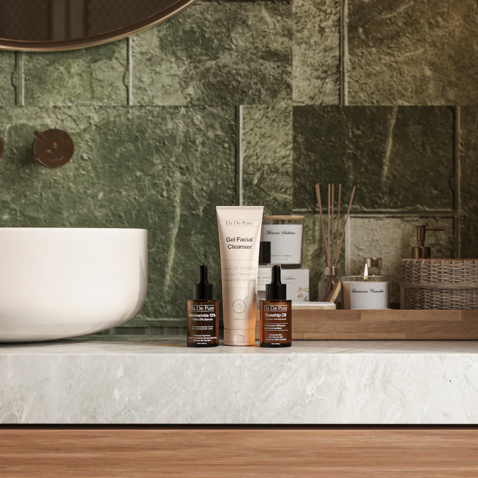 Considered facial and skin therapy setting at EKAM